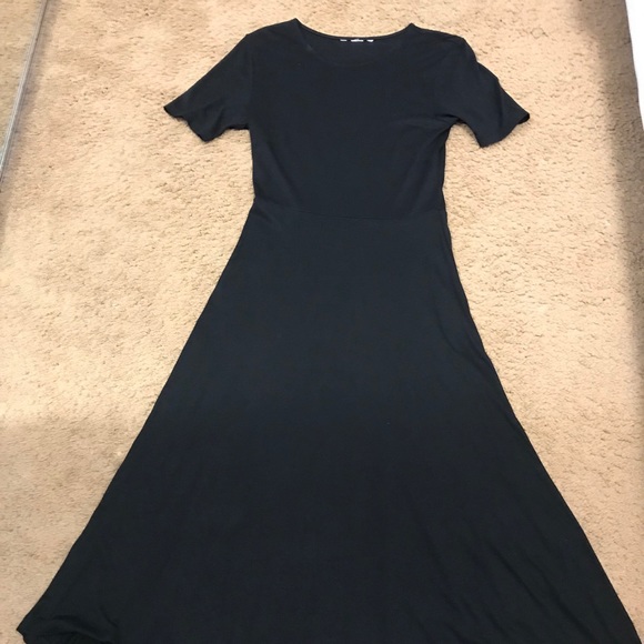 calf length jersey dress
